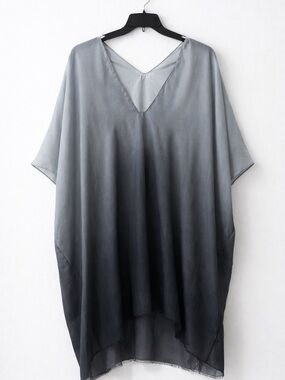 Ombre Grey Silk Tunic